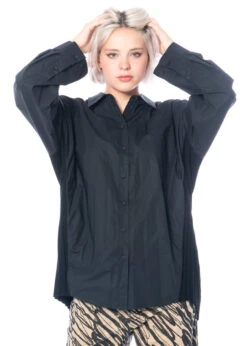 Annette Görtz, Oversize Bluse Irvin Mit Strickelementen -Kleider Geschaft irvin black