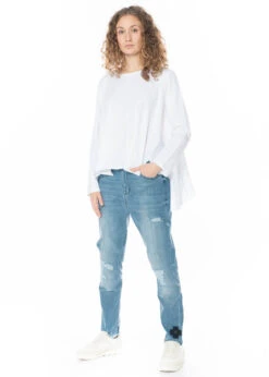 PLUSLAVIE PLÜ, Destroyed Jeans MY USED JEANS -Kleider Geschaft jeans1021 s light b shirt 5015 12