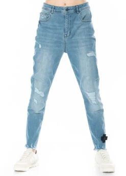 PLUSLAVIE PLÜ, Destroyed Jeans MY USED JEANS -Kleider Geschaft jeans1021 s light b shirt 5015 17