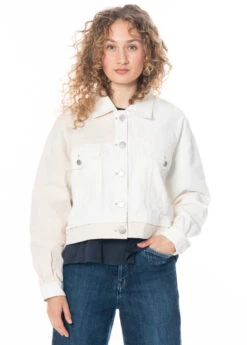 HIGH, Moderne, Kurze Jacke Upside Aus Baumwolle -Kleider Geschaft jeansjacke