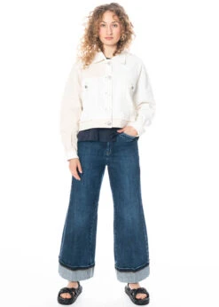 HIGH, Moderne, Kurze Jacke Upside Aus Baumwolle -Kleider Geschaft jeansjacke ganz