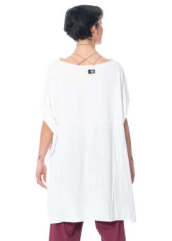 Knit Knit, Sommerliche Tunika Mit Längerem Rücken -Kleider Geschaft jel 57 gr. s bianco 4