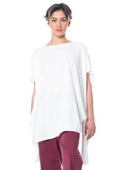 Knit Knit, Sommerliche Tunika Mit Längerem Rücken -Kleider Geschaft jel 57 gr. s bianco 7