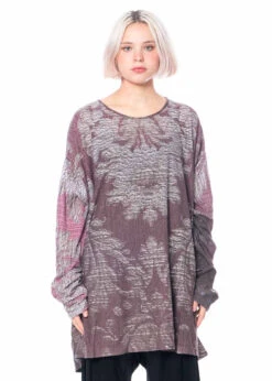 BARBARA BOLOGNA, Leichtes Shirt Aus Wollmix Mit Print -Kleider Geschaft jrs 101li os