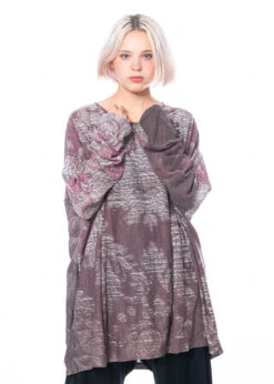 BARBARA BOLOGNA, Leichtes Shirt Aus Wollmix Mit Print -Kleider Geschaft jrs 101li os 4