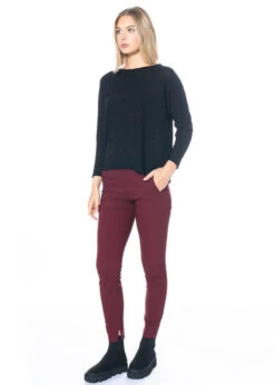 MINX, Hose Jula Mit Seitentaschen -Kleider Geschaft jula dark berry