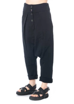 Studiob3, Basic Hose Mit Tiefem Schritt Kaspiaan 16 Studiob3, Basic Hose Mit Tiefem Schritt Kaspiaan -Kleider Geschaft kaspiaan black 36 38 4