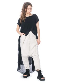 Studiob3, Basic Hose Mit Tiefem Schritt Kaspiaan 22 Studiob3, Basic Hose Mit Tiefem Schritt Kaspiaan -Kleider Geschaft kaspiaan tofu 36 38 6