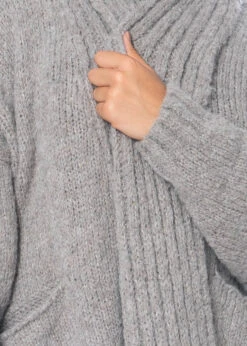 Studiob3, Maxistrickjacke Liodor -Kleider Geschaft liodor faded beige m 12