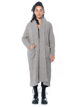 Studiob3, Maxistrickjacke Liodor -Kleider Geschaft liodor faded beige m 16