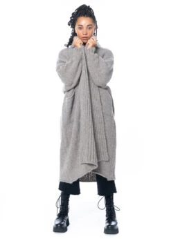 Studiob3, Maxistrickjacke Liodor -Kleider Geschaft liodor faded beige m 9