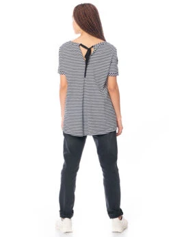 PLUSLAVIE PLÜ, A LONG JEANS Mit Kordelzug In Schwarz -Kleider Geschaft long jeans 1015 in s mit top 5016 5