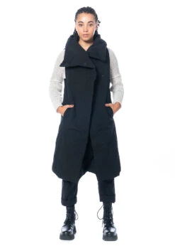 Studiob3, Pufferweste Lorana -Kleider Geschaft lorana black m