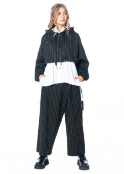 LA HAINE INSIDE US, Gestreifte Jacke Mit Kapuze 4M LW555