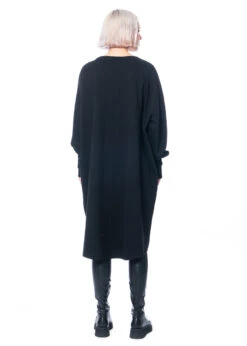 LA HAINE INSIDE US, Langes Schwarzes Kleid 4M LW557 -Kleider Geschaft lw557 black xs s 3