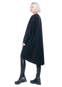 LA HAINE INSIDE US, Langes Schwarzes Kleid 4M LW557 -Kleider Geschaft lw557 black xs s 6