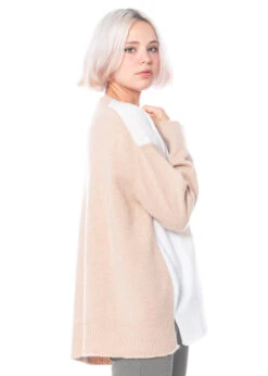 Knit Knit, Lockerer Pullover Mit Rundhalsausschnitt Madrid Latte Ecru -Kleider Geschaft madrid latte ecru