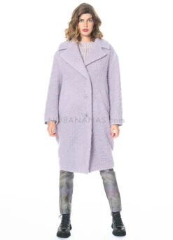 Annette Görtz, Oversized Mantel Masha Aus Alpaca-Woll-Mix -Kleider Geschaft masha lilac 2