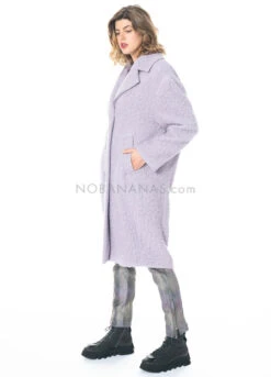 Annette Görtz, Oversized Mantel Masha Aus Alpaca-Woll-Mix -Kleider Geschaft masha lilac 4