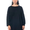 Studiob3, Kleid Mit Gerippten Teilen Motiya -Kleider Geschaft motiya small black 2