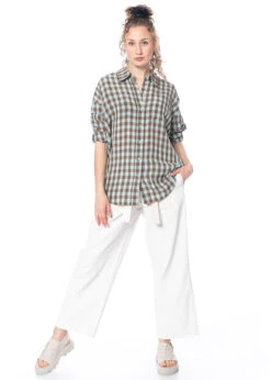 Annette Görtz, Oversize Hemdbluse Navy Aus Viskose