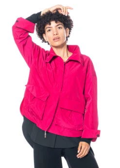 ULI SCHNEIDER, Blouson Aus Recyceltem Nylon Mit Taschen -Kleider Geschaft nylon pocket blouson gr. 38 m. flared pants u. bea 4