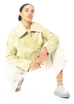 Annette Görtz, Luxuriöse Kalbslederjacke Ole Mit Reverskragen -Kleider Geschaft ole 12 1