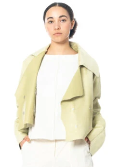 Annette Görtz, Luxuriöse Kalbslederjacke Ole Mit Reverskragen -Kleider Geschaft ole 2 1