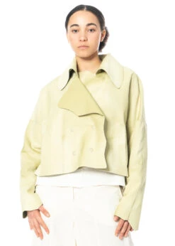 Annette Görtz, Luxuriöse Kalbslederjacke Ole Mit Reverskragen -Kleider Geschaft ole 5 1