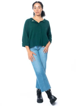 Knit Knit, Strickjäckchen Mit Hoch Geripptem Saum -Kleider Geschaft ottanio m f1 5 1