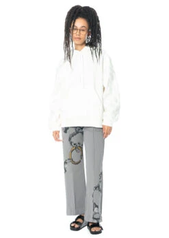 JNBY, Hose Mit Print Und Elastischem Bund -Kleider Geschaft pants 5m1e72430 grey 2