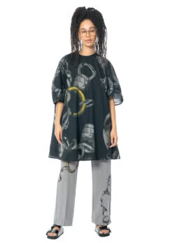 JNBY, Hose Mit Print Und Elastischem Bund -Kleider Geschaft pants 5m1e72430 grey