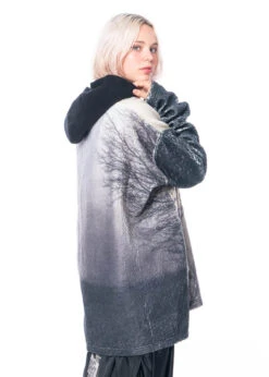 BARBARA BOLOGNA, Wattierter Oversize Kapuzenpullover Mit Print -Kleider Geschaft pile 101 os 12