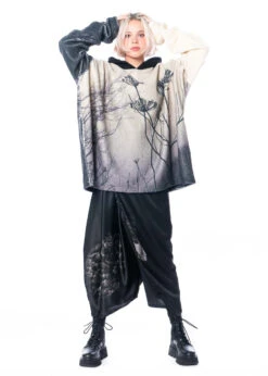 BARBARA BOLOGNA, Wattierter Oversize Kapuzenpullover Mit Print