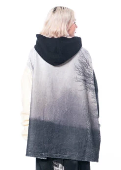 BARBARA BOLOGNA, Wattierter Oversize Kapuzenpullover Mit Print -Kleider Geschaft pile 101 os 3
