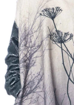 BARBARA BOLOGNA, Wattierter Oversize Kapuzenpullover Mit Print -Kleider Geschaft pile 101 os 4