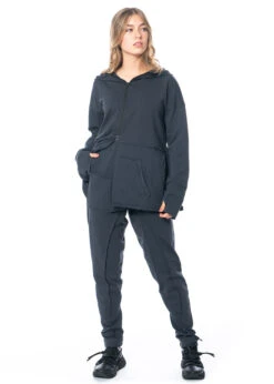 PLUSLAVIE PLÜ, Hoodie Mit Reißverschluss Und Gefalteter Rückseite PLEATED HOODIE -Kleider Geschaft pleated hoodie 2026 4
