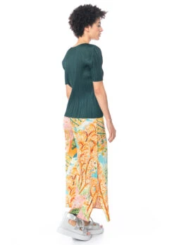 PLEATS PLEASE ISSEY MIYAKE, Hose PROMENADE Orange -Kleider Geschaft pp36jf705 gr. 3 0 32kg m. pp28jk803 7