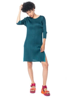 PLEATS PLEASE ISSEY MIYAKE, Tunikakleid WALK -Kleider Geschaft pp36jt461 03 4