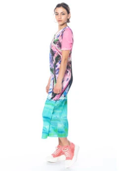 PLEATS PLEASE ISSEY MIYAKE, Schmal Geschnittenes Kleid TROPICAL WINTER