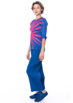 PLEATS PLEASE ISSEY MIYAKE, Shirt Mit Halblangem Arm ICE DESERT