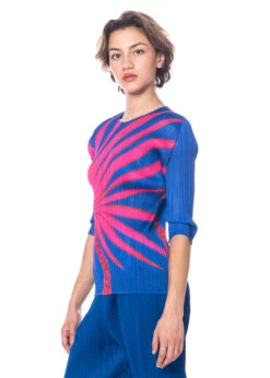 PLEATS PLEASE ISSEY MIYAKE, Shirt Mit Halblangem Arm ICE DESERT -Kleider Geschaft pp38jk681 3