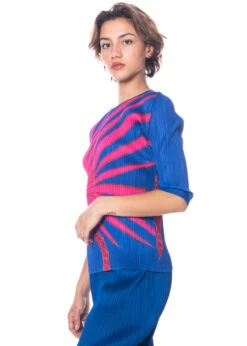 PLEATS PLEASE ISSEY MIYAKE, Shirt Mit Halblangem Arm ICE DESERT -Kleider Geschaft pp38jk681 5