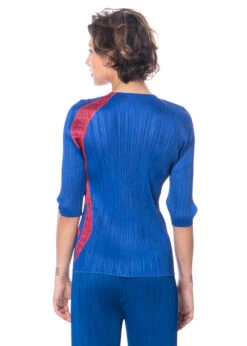 PLEATS PLEASE ISSEY MIYAKE, Shirt Mit Halblangem Arm ICE DESERT -Kleider Geschaft pp38jk681 8