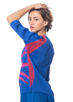 PLEATS PLEASE ISSEY MIYAKE, Shirt Mit Halblangem Arm ICE DESERT -Kleider Geschaft pp38jk681 9