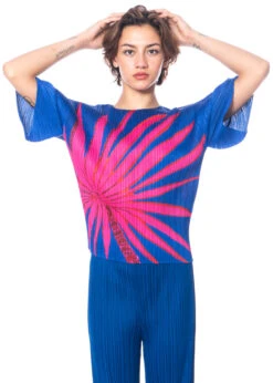 PLEATS PLEASE ISSEY MIYAKE, Shirt Mit Mittellangen Ärmeln ICE DESERT -Kleider Geschaft pp38jk682 3