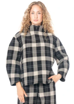 Annette Görtz, Kariertes Oversized Top Pago 1 -Kleider Geschaft pulli bw 4