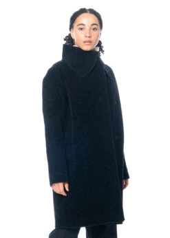 Annette Görtz, Oversize Mantel Rom Aus Schurwolle -Kleider Geschaft rom 08black s 2