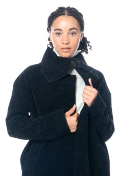 Annette Görtz, Oversize Mantel Rom Aus Schurwolle -Kleider Geschaft rom 08black s 5