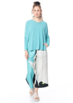 Annette Görtz, Leichte Sommerhose Sara In Kühlen Farben -Kleider Geschaft sara gr. 38 81 pebble m. aloa u. closed up 2